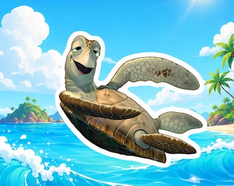 Disney Finding Nemo Crush Sticker, Crush Turtle Sticker