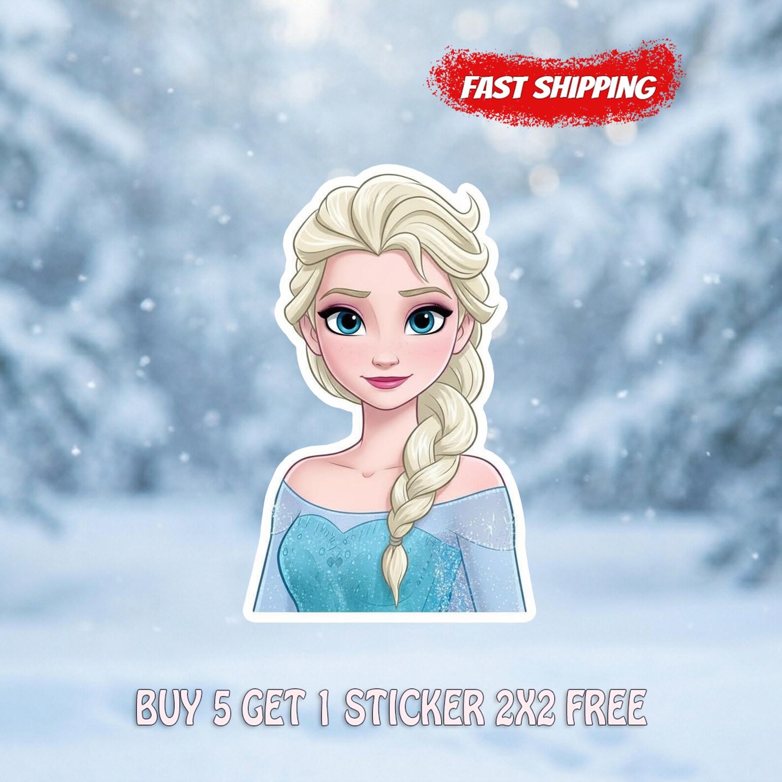 Frozen Sticker Notebook Elsa Frozen Waterproof Vinyl Sticker: Laptop, Water Bottle Decal - Etsy