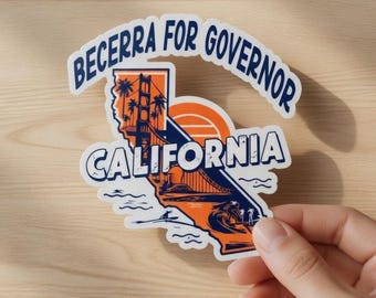 Xavier Becerra For California Governor Sticker, Xavier Becerra for California Governor Car Magnet