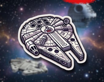 Millennium Falcon  Sticker: Star Wars Vinyl Decal
