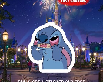 Lilo & Stitch Humor Sticker: Waterproof Vinyl Decal