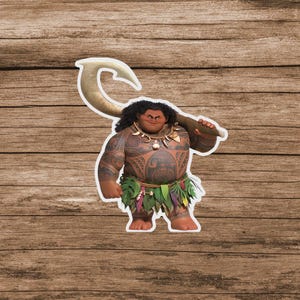 Moana Maui Disney Sticker Water Bottle Sticker Waterproof Disney Laptop Stickers planner stationery decal water bottle bild 2