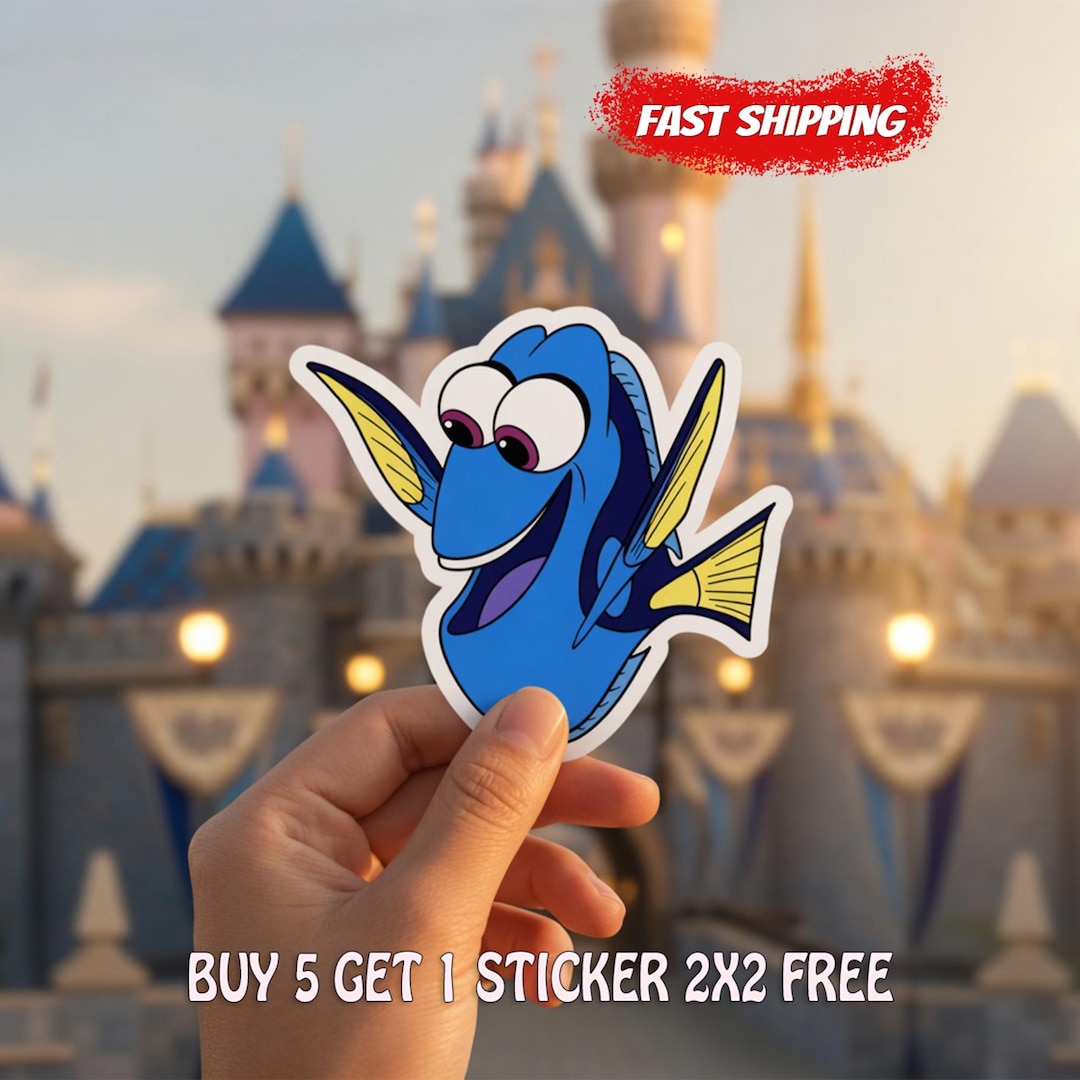 Dory Sticker, Finding Nemo Waterproof Sticker, Vinyl Decal, Car Magnet ...