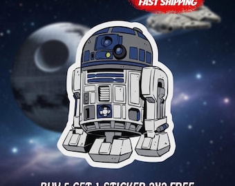 Star Wars R2D2 Droid Vinyl Sticker - Sci-Fi Party Favor
