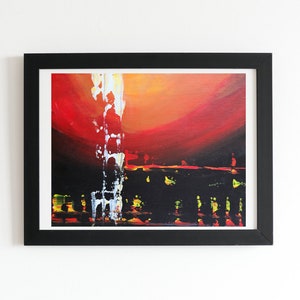 Abstrakte Acryl malerei auf Malkarton