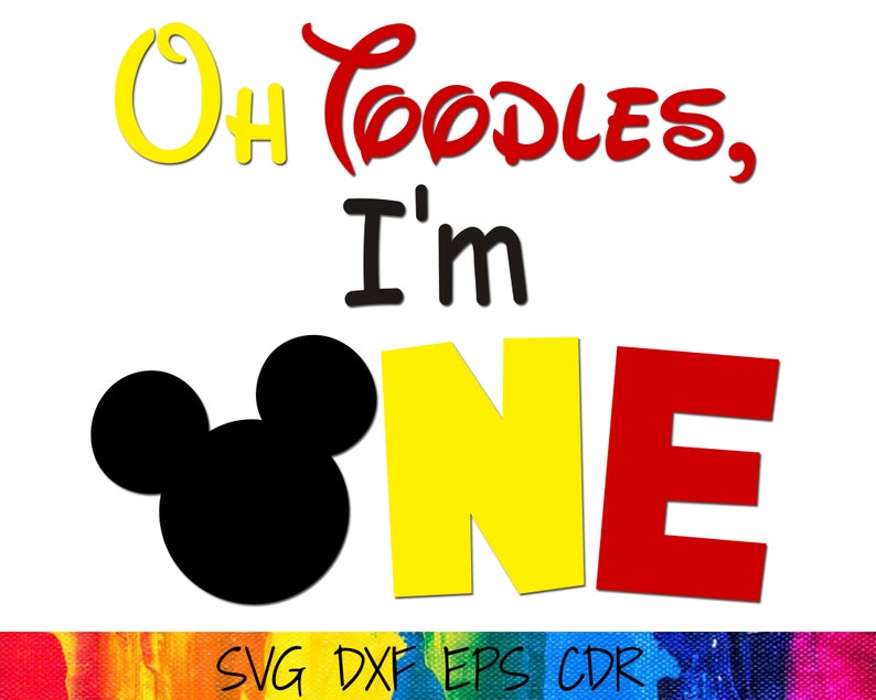 Download Oh Toodles I'm One Mouse Birthday oh TWOdles 1st | Etsy