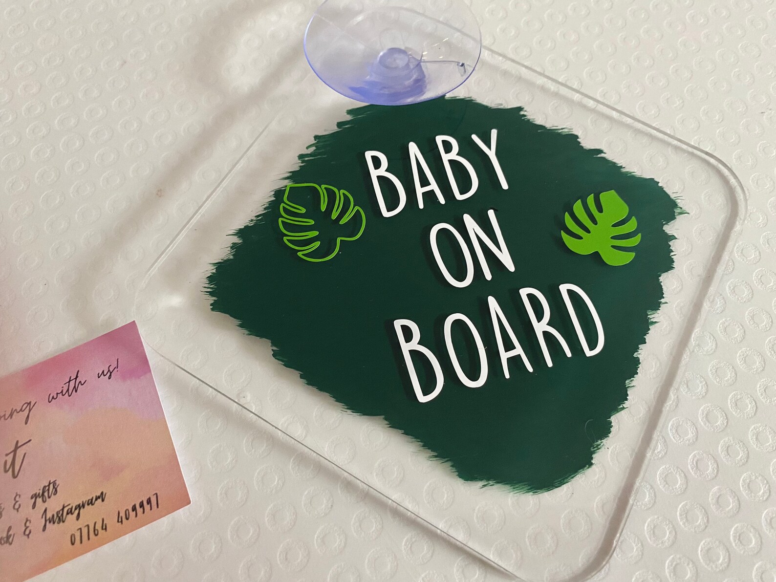 Baby on Board Sign Personalised Baby Sign Announcement Etsy UK