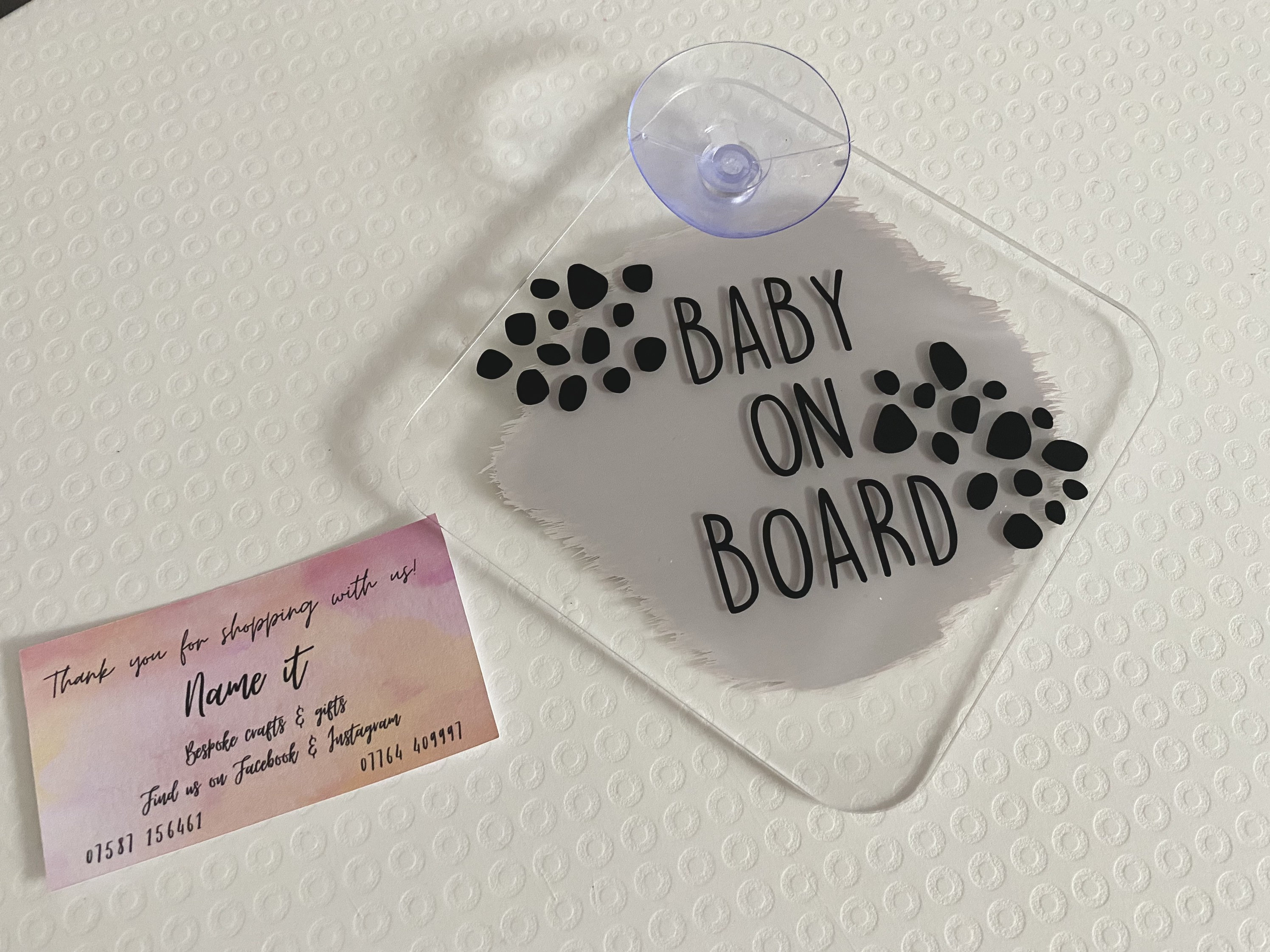 Baby on board sign personalised baby sign announcement Etsy