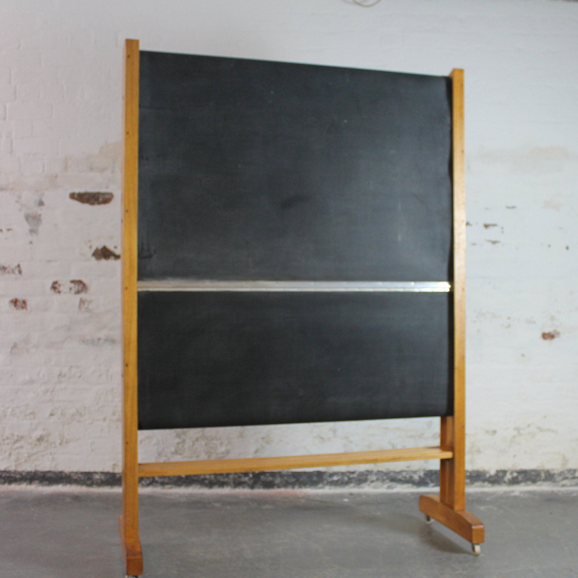 Mid Century Scottish School Revolving Roll Chalkboard From | Etsy