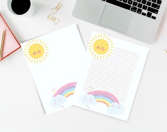 Kawaii Stationery Set - Etsy