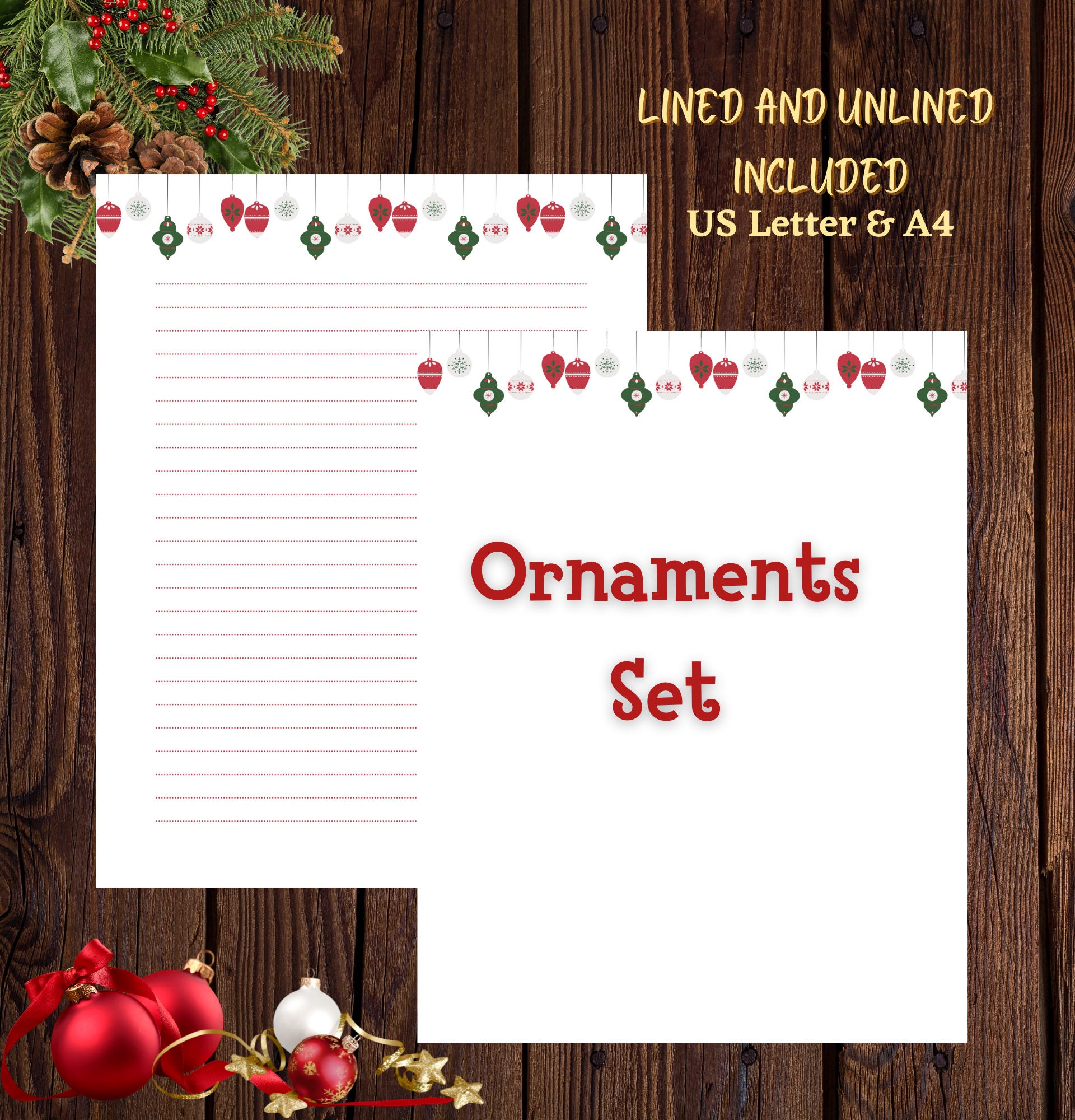 Printable Christmas Stationery, Festive Winter Paper, Holiday Letter Writing Paper, Digital Download Stationary,xmas Letterhead,8.5in X 11in - Etsy printable-christmas-stationery-festive-winter-paper-holiday-letter-writing-paper-digital-download-stationary-xmas-letterhead-8-5in-x-11in-etsy