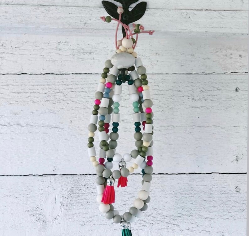 EMKeramik und Zirbenperlen Zeckenband für Hunde auf Maß Etsy