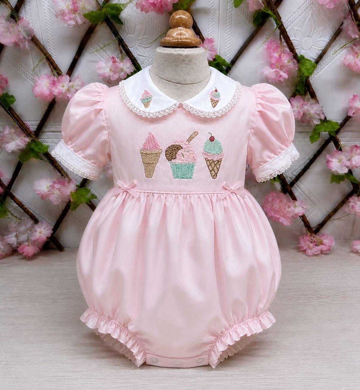 midi 100 percent cotton summer dresses Nya 100% Dress in Cream/Green Floral X-Large Nov20Bulk Blondie Nites Juniors' Printed or everyday wear Size:3-4y