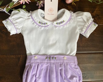Smocked Embroidery dress- Bishop dress- Formal Dress