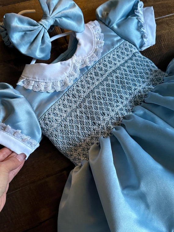 Smocked Embroidery Dress- Bishop Dress- Formal Dress