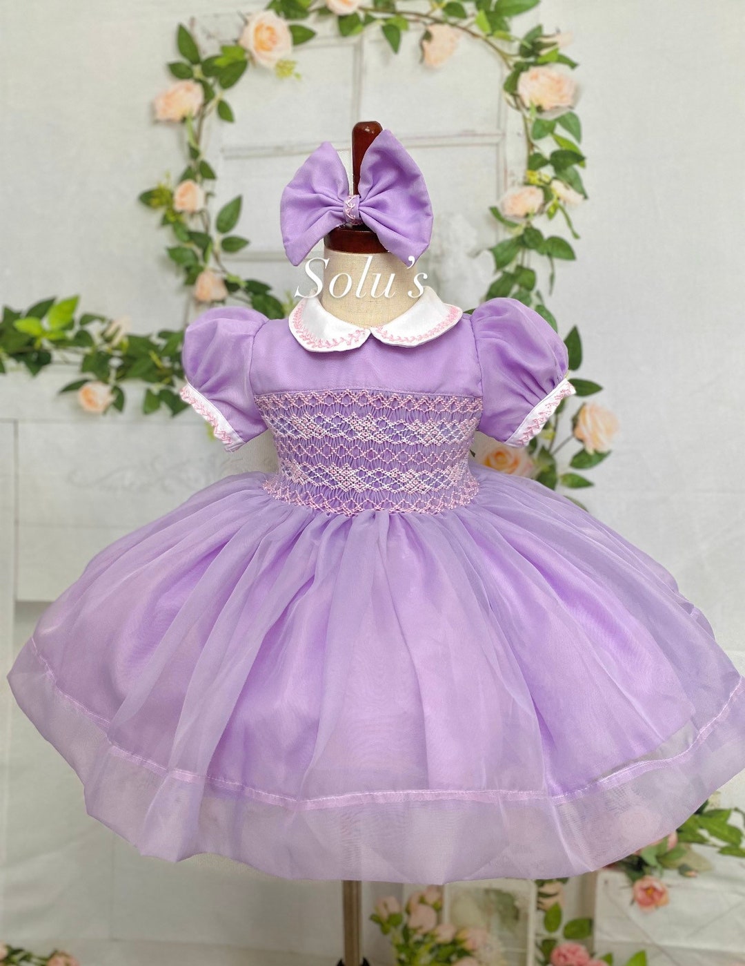 Emma Smocked Bishop Dress
