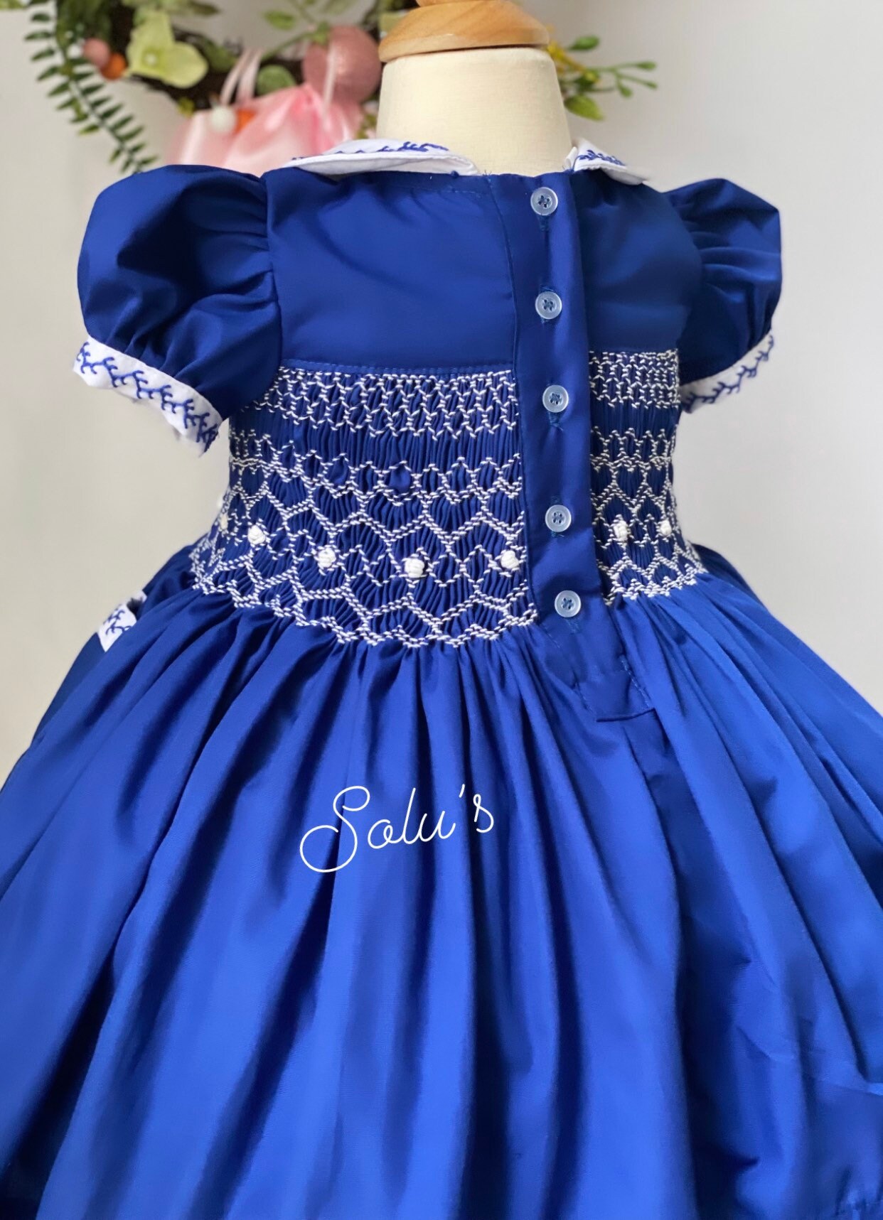 Smocked Embroidery Dress- Bishop Dress- Formal Dress - Etsy