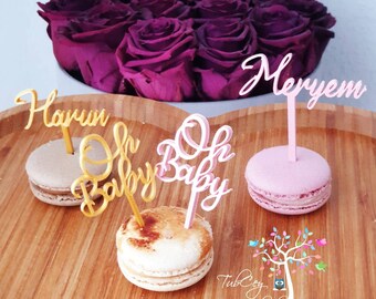 Macaron Cake Topper Etsy Macaron Cake Topper Etsy