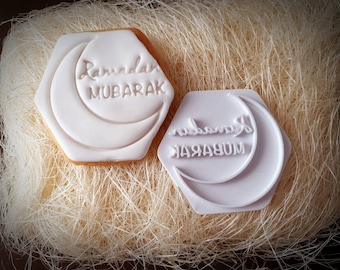 Ramadan Mubarak Cookie Stamp Icing Fondant Embosser Keksstempel für Ramadan
