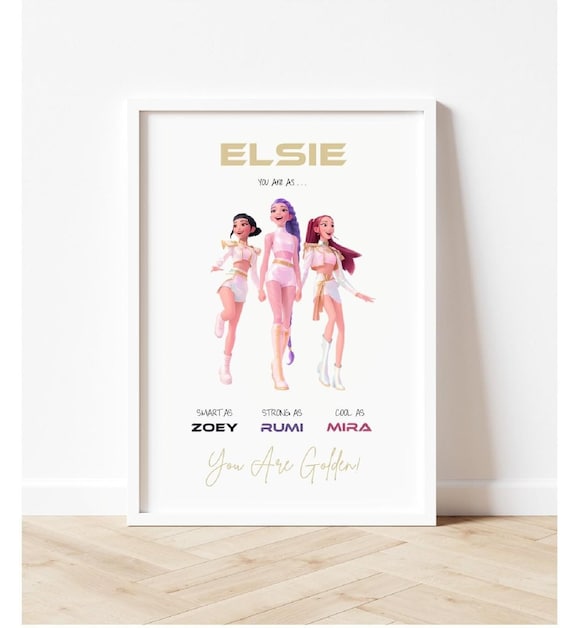 Rumi様 オーダーページ Personalised KPOP Demon Hunters Birthday Print Gift for Her Girl