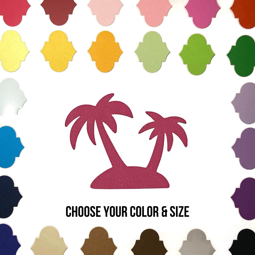 Palmtrees Cardstock Die Cut Paper Crafting Scrapbook Etsy