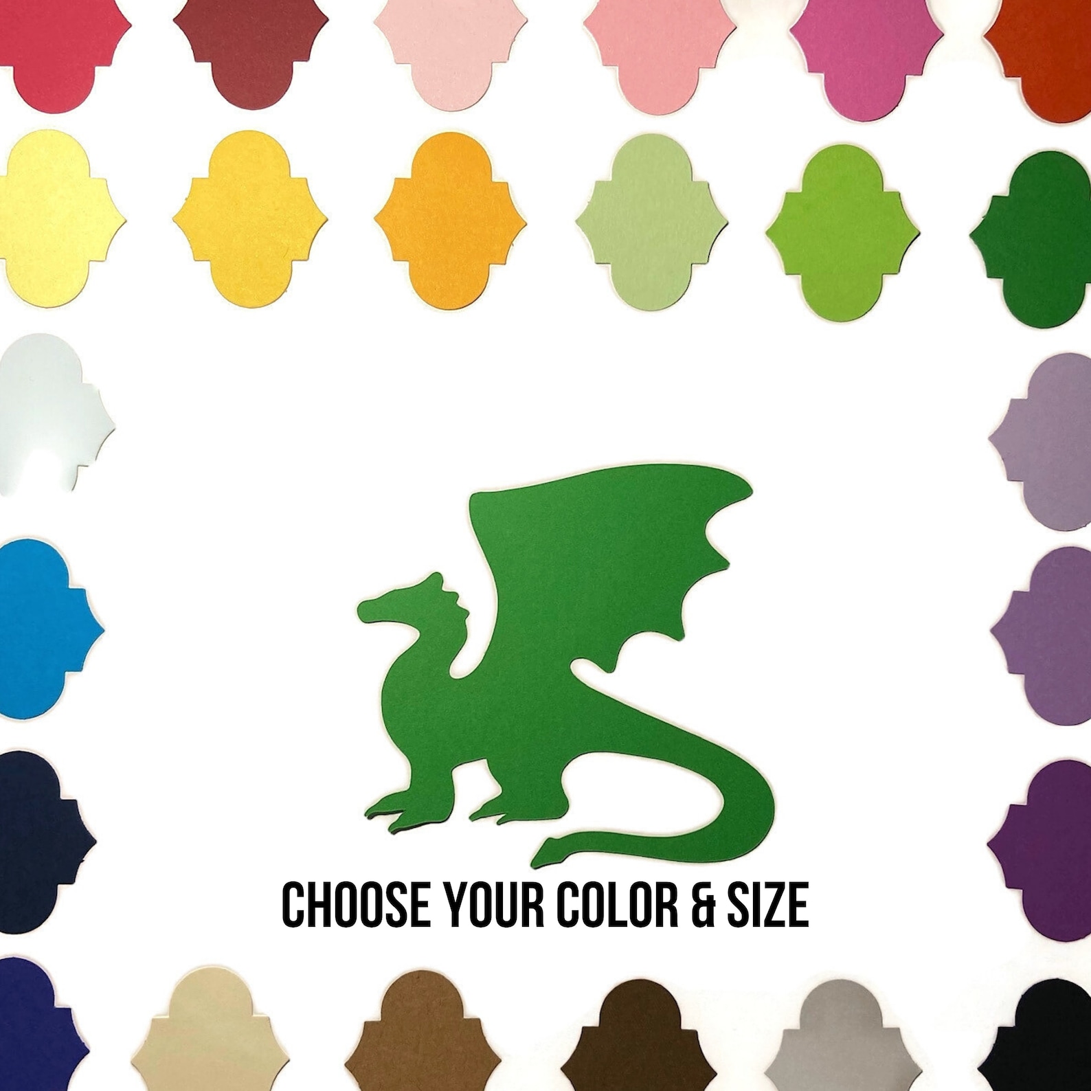 Dragon Cardstock Die Cut Paper Crafting Scrapbook Supplies Etsy