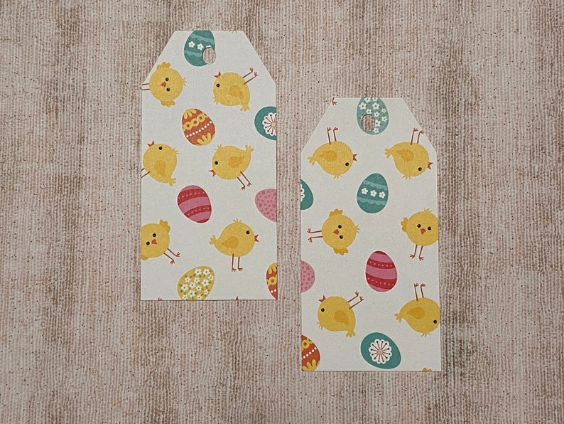 Easter Paper Tag Paper Tag Easter Basket Tag Hang Tag Blank Favor Tag Luggage Tag Large