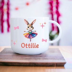 Kids Personalised Ballerina Mug, Personalised Kids Cup, Unbreakable Kids Mug, Little Girls Gift, Little Boys Gift, Kids Birthday Gift