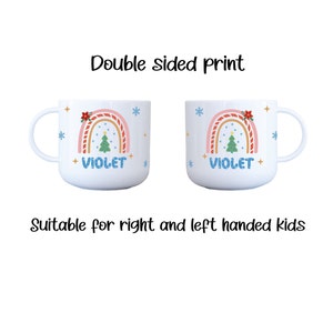Kids Personalised Christmas Mug, Personalised Kids Cup, Unbreakable Kids Mug, Little Girls Gift, Little Boys Gift, Unisex Kids Gift,