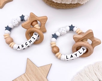 Personalised Toy, Baby Christmas Gift, Baby Girl Gift, Baby Boy Gift, New Baby Gift, Baby Shower Gift, Baby Keepsakes,Sensory Toy,Rattle Toy