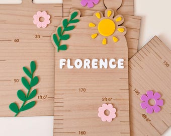 Tabla de crecimiento de madera personalizada, decoración para la habitación infantil.