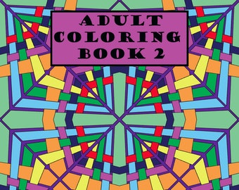 Geometric Coloring Pages for Adults – Detailed Mandala Patterns (Digital Download)