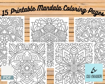 15 Mandala Coloring Pages for Adults: Printable Designs (PDF Download)