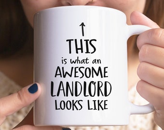 This Is What An Awesome Landlord Looks Like Funny Mug, Landlord Gift, Land Owner Mug, Land Owner Gift, Landlady Cup, Landlady Christmas Gift