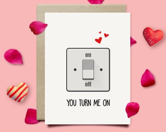 Turn Me On Card Etsy Turn Me On Card Etsy