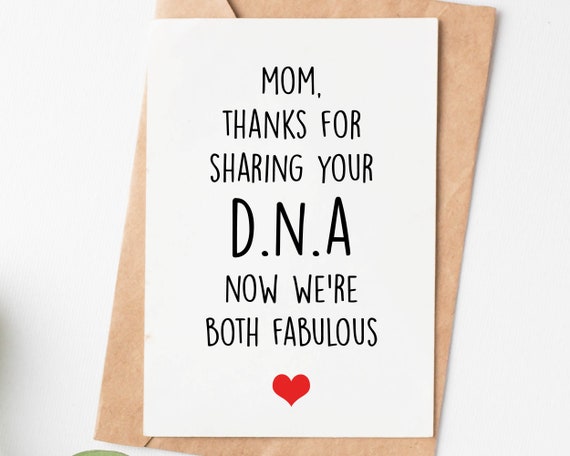 Funny Birthday Cards for Mom From Daughter - Happy Birthday Mom No Gift -  Birthday Card from Daughter, Baby Girl, Mommy, Mom, Mama, Mamma, Mother