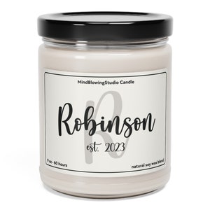 Personalized Label Candle, Custom Name Candle, Christmas Gift, Family Scented Candle, Stocking Filler, Secret Santa Gift, Birthday Candle