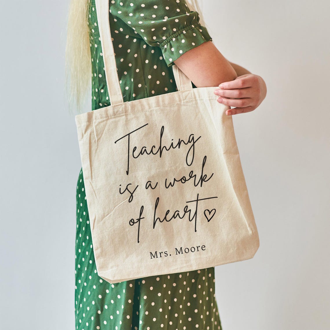 Personalized Teacher Appreciation Gift, Custom Back to School Tote Bag ...