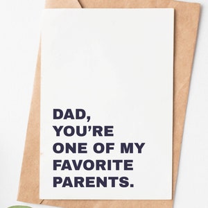 Sarcastic Fathers Day Card For Dad, Funny Dad Birthday Card, Fathers Day Gift From Daughter Or Son, Dad Birthday Gift, Daddy Card