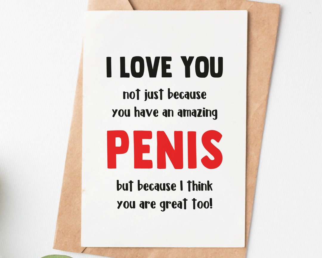 Funny Joke Valentines Day Card for Him, Valentines Gift for Husband or ...