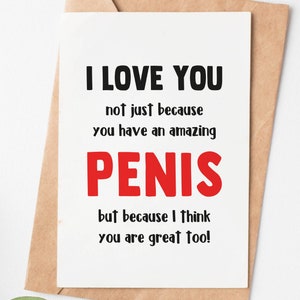 Funny Joke Valentines Day Card For Him, Valentines Gift For Husband Or Boyfriend, 1st 2nd 3rd 4th Anniversary Card For Men