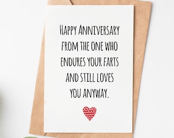 Happy Anniversary to My Favourite Hearts Fbfunny Cardsbanter - Etsy