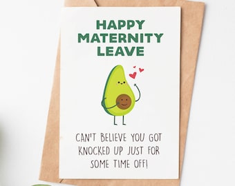 Happy Maternity Leave Card, Pregnancy Congratulations Card For Colleague, New Baby Congrats Card For Coworker, New Mom To Be Card