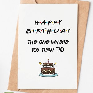 70th Birthday Card For Men Or Women, 70th Birthday Gift For Grandma Grandpa Aunt Uncle Mom Or Dad, Turning 70 Card For Friends