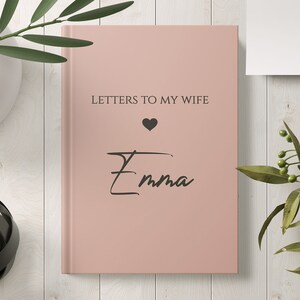 A mi esposa diario personalizado, diario de amor, cumpleaños personalizado, regalo de Navidad, libro de memoria de aniversario, relleno de medias, regalo secreto de Santa