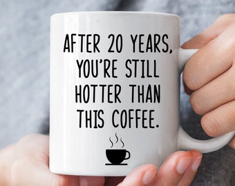 China Anniversary Funny Mug, 20th Anniversary Gift for Husband Wife, 20  Year Anniversary Gifts for Men Women, 20th Wedding Gift for Him Her