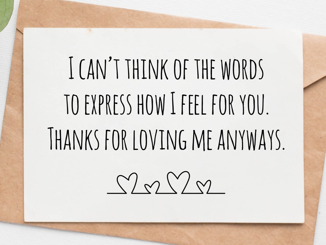 Romantic Valentines Day Card for Him, I Love You Anniversary Card for ...