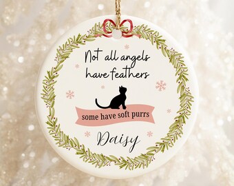 Touber Personalized Pet Memorial Christmas Ornament - Custom Gift For Loss Of A Cat