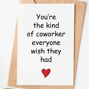 Coworker Birthday Card, Colleague Card, Retirement Card For Coworker, Promotion Congratulations Card, Farewell Card, Job Leaving Card