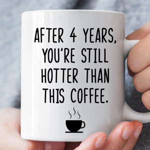 6 Month Anniversary Gift for Boyfriend Girlfriend Husband, Happy 6 Months  Anniversary Mug, 6th Mth for Him Her Couples Coffee Cup M1V0081 
